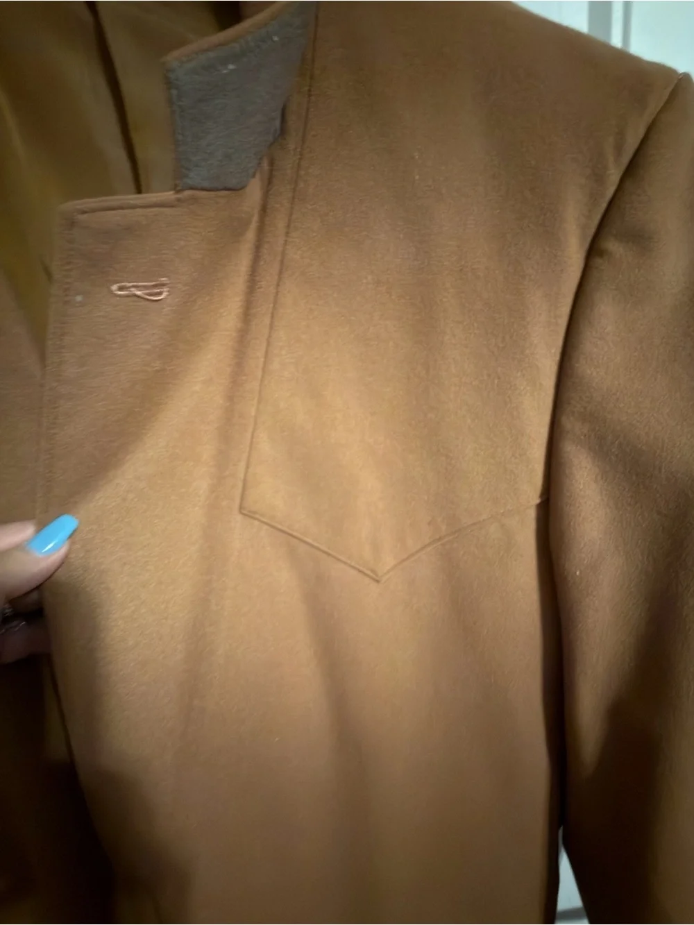 Circle S Vintage Men's Western-Style Blazer in Camel. Size 48L